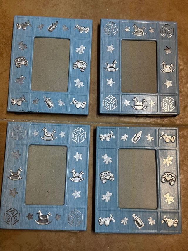 4 Marcos de Fotos Infantiles Azules