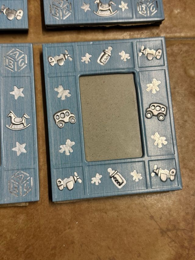 4 Marcos de Fotos Infantiles Azules