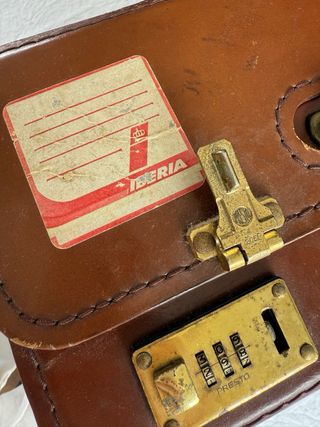 Maleta Vintage Cuero Iberia