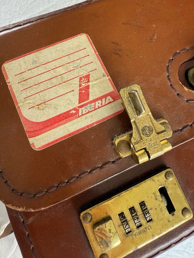 Maleta Vintage Cuero Iberia