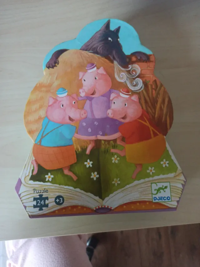 Puzzle Los Tres Cerditos Djeco 24 piezas