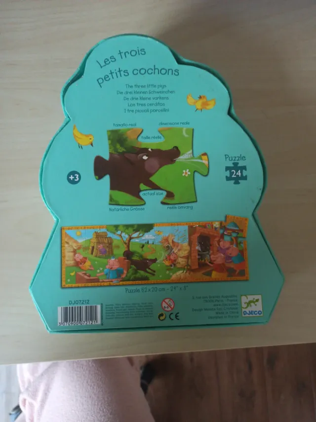 Puzzle Los Tres Cerditos Djeco 24 piezas