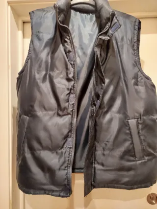 Chaleco acolchado hombre negro