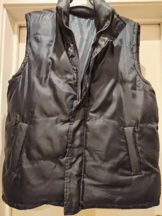 Chaleco acolchado hombre negro