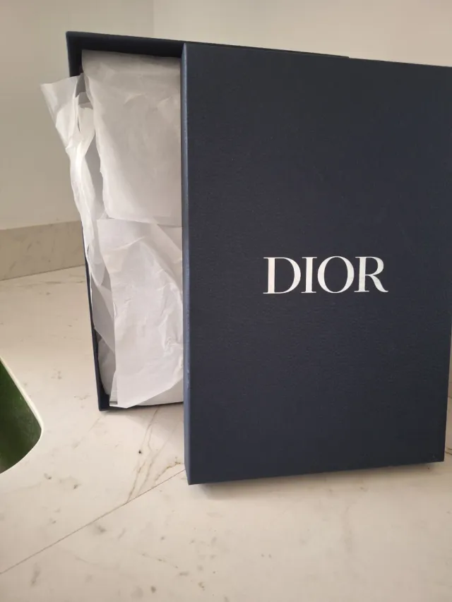 Bolsa e caixa Dior azul