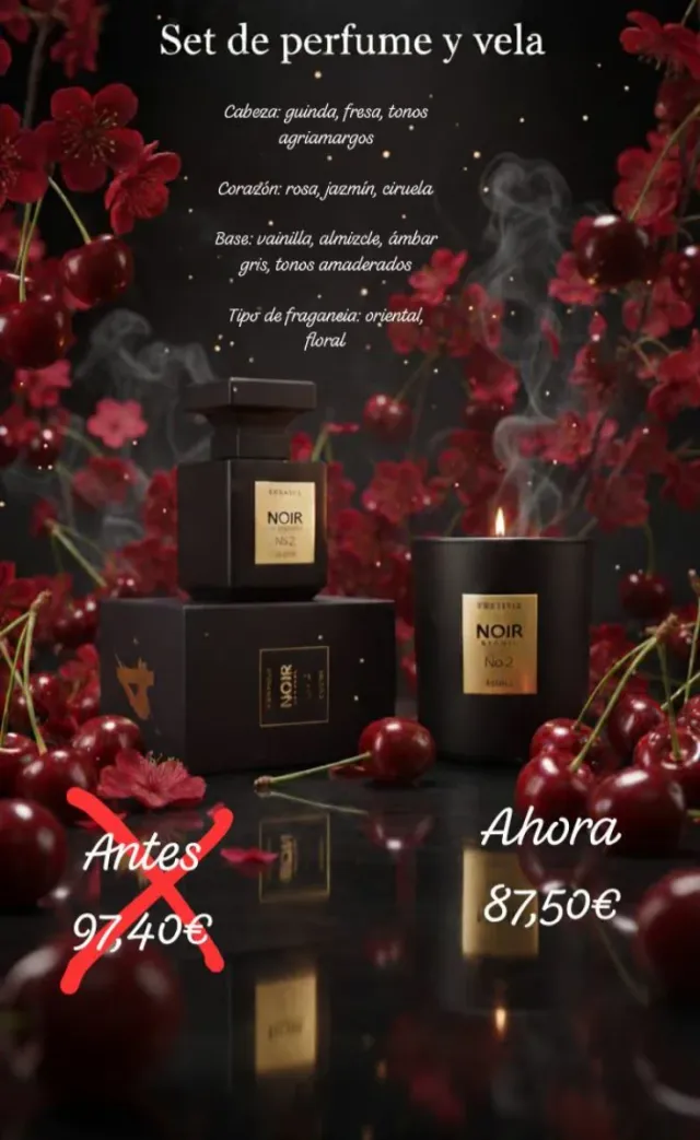 Set Perfume y Vela Noir
