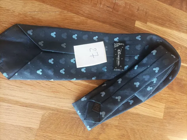 Corbata azul y gris con estampado Seda