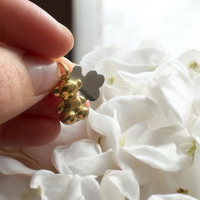 Colgante doble oso TOUS Bold Bear con baño de oro