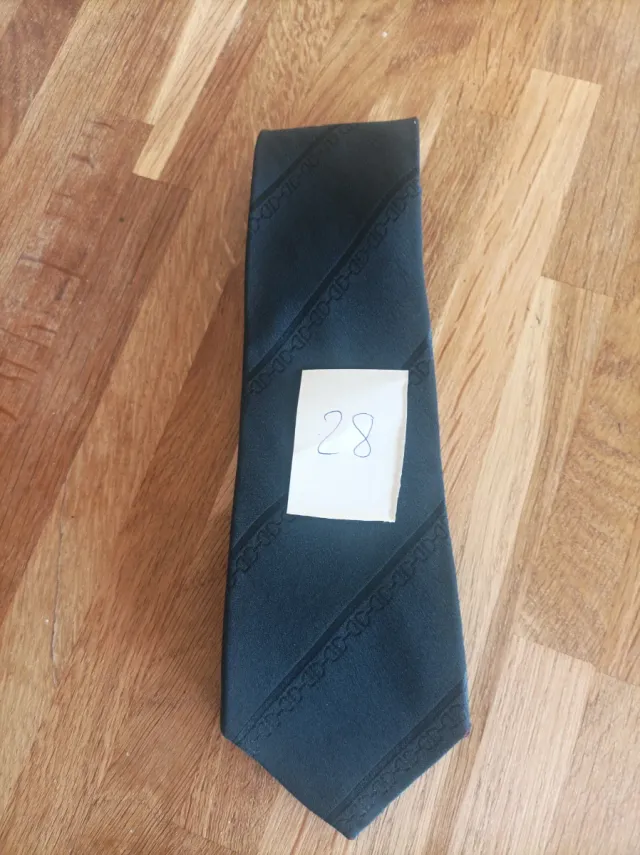 Corbata Negra con Diseño