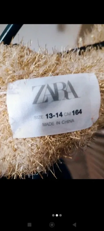 Maglione Zara bambina\ragazza oro tg.164 cm