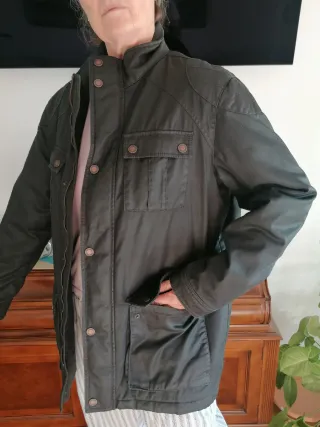 Parka de Invierno Verde Oliva con cinturon