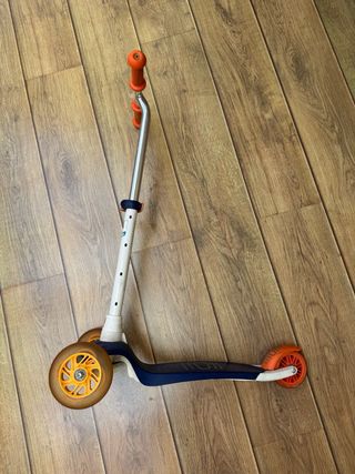 Patinete infantil 3 ruedas azul y naranja