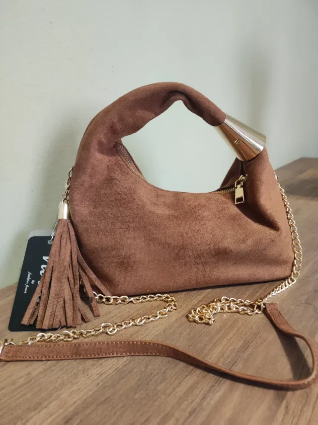 Borsetta camoscio marrone