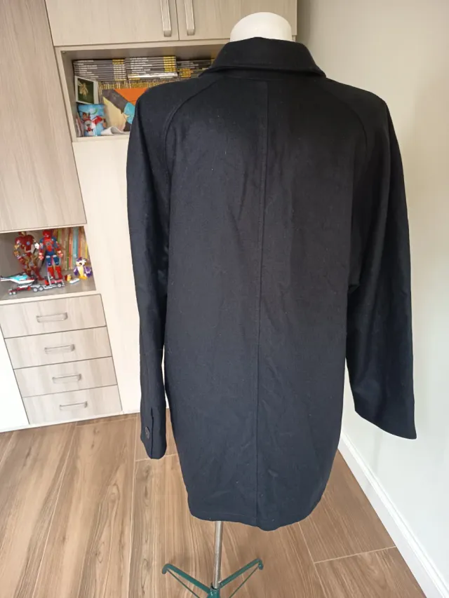 Cappotto misto cashmere vintage nero