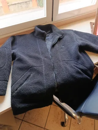 Cazadora rizo negra calentita