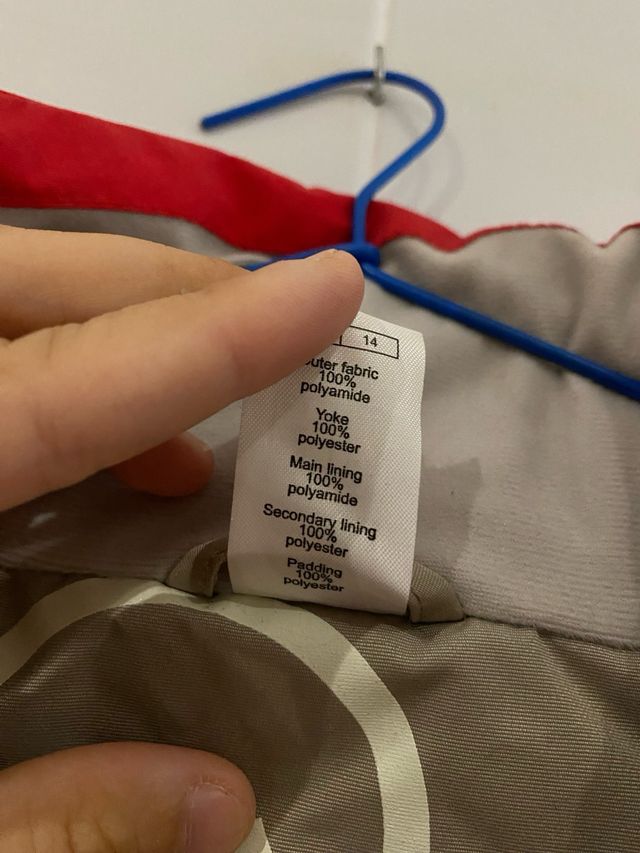 Mono para la nieve Quechua rojo y beige