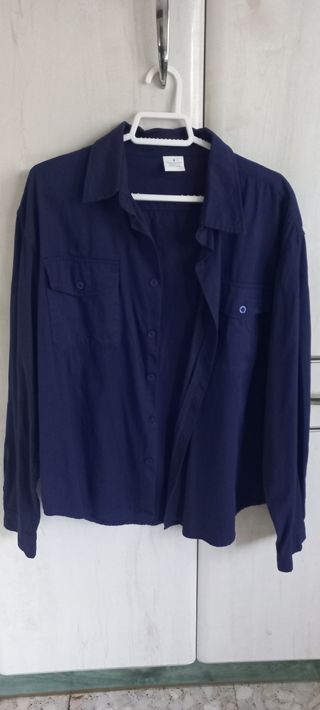 Camisa azul talla S