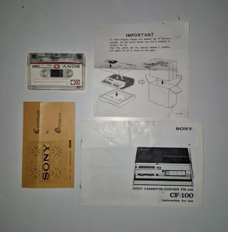 Radiocassette Sony CF-100 FM/AM Cassette-Corder