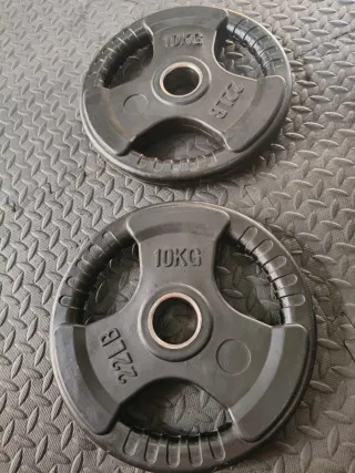 DISCOS OLIMPICOS GOMA (10KG)!