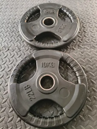 DISCOS OLIMPICOS GOMA (10KG)!