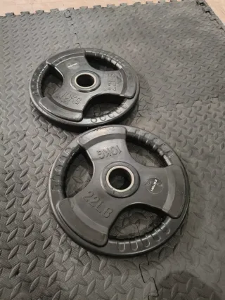 DISCOS OLIMPICOS GOMA (10KG)!