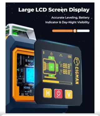 Nivel Láser Verde CIGMAN CM-S04 Profesional