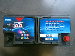 Batería Coche AD Alta Potencia 100Ah