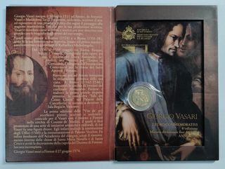 Moneta 2 Euro Commemorativa Giorgio Vasari RSM 201