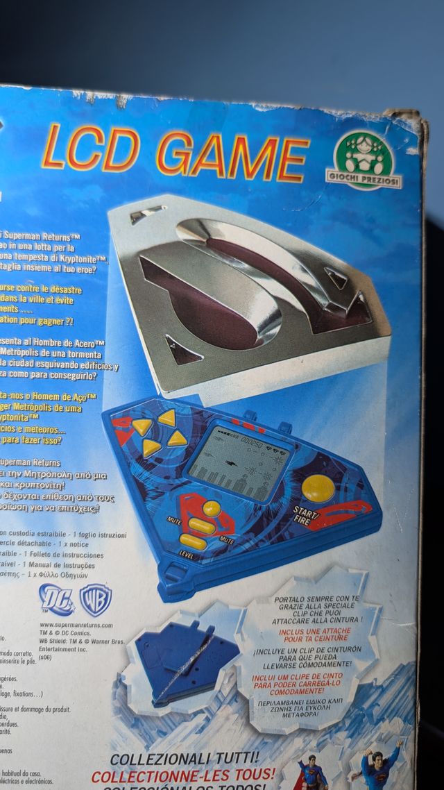 superman returns lcd electronic game sigillato