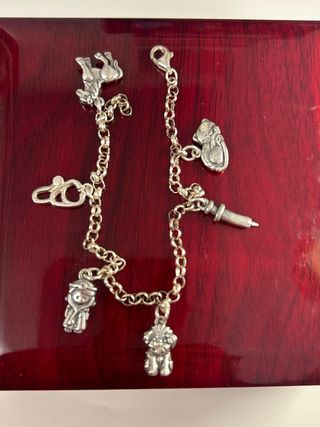 Pulsera Plata con charms
