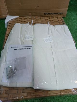 SONGMICS LCB251N01V1 Cesto per Biancheria con Coperchio