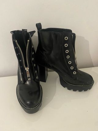 Botines Zaira cremallera y plataforma