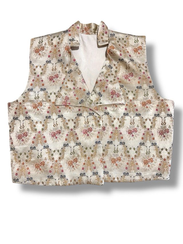 Chaleco de seda vintage 1910