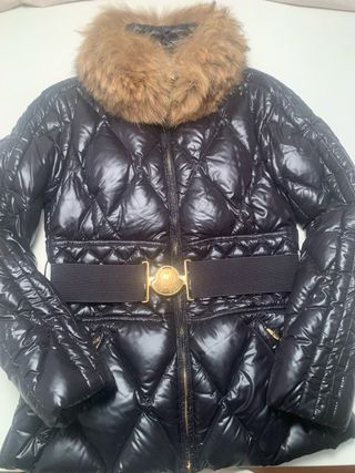 Plumífero Moncler Fur Hood Mapache M-L