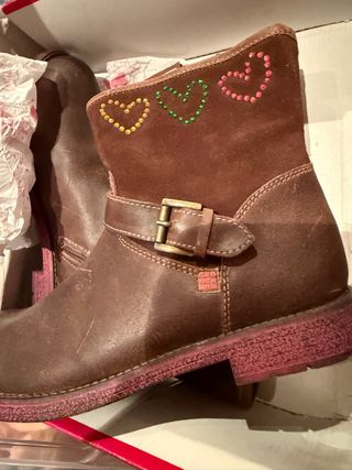 Stivali Agatha Ruiz de la Prada Marroni con Cuori