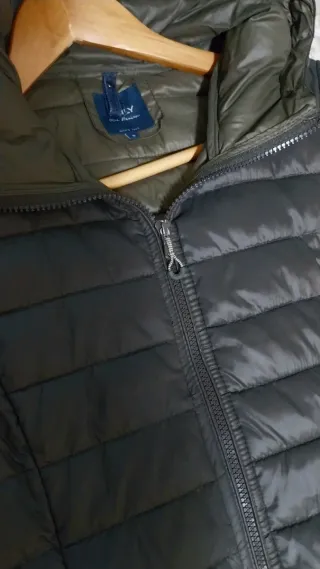 Piumino autunnale verde