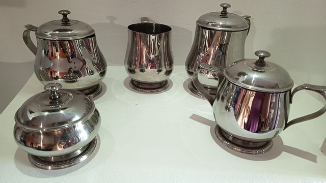 Juego café azucarero metal