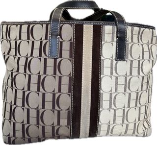 Bolso Carolina Herrera Beige y Marrón