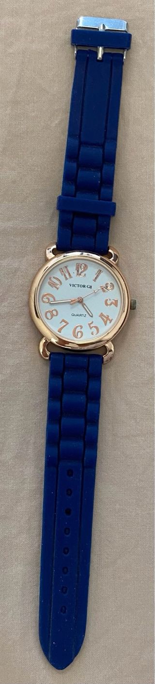 Reloj Victoria Mujer Azul y Dorado