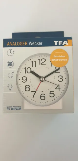 Sveglia analogica TFA Extra leises