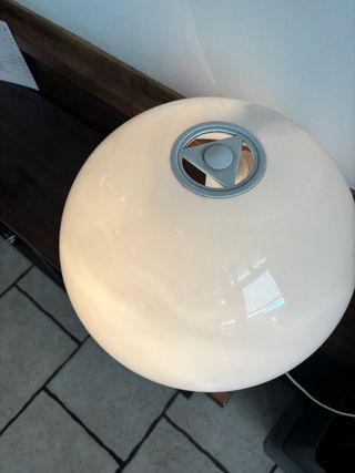 Lámpara Seta Miguel Milá Plata y Blanca