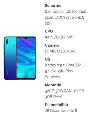 Huawei P Smart 2019 Smartphone