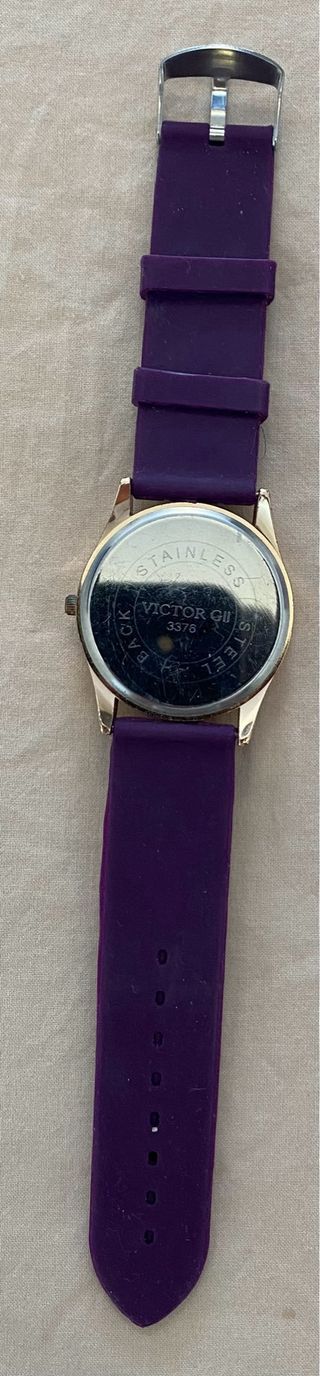 Reloj Victor Ge Mujer Morado y Dorado