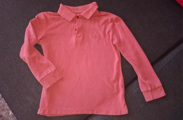 Lote 2 polos T.4-5 manga larga niño