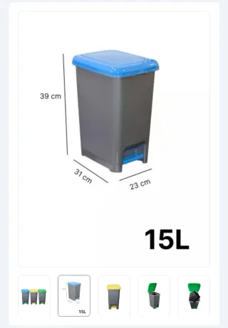 Cubos de reciclaje (3 unidades)