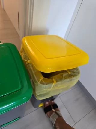 Cubos de reciclaje (3 unidades)