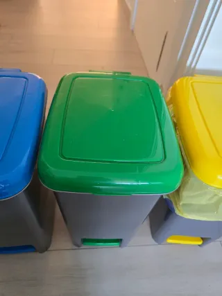 Cubos de reciclaje (3 unidades)