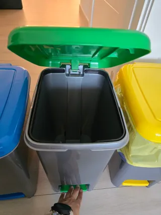 Cubos de reciclaje (3 unidades)