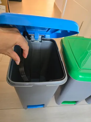 Cubos de reciclaje (3 unidades)
