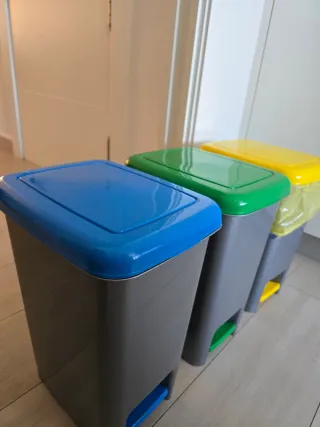 Cubos de reciclaje (3 unidades)